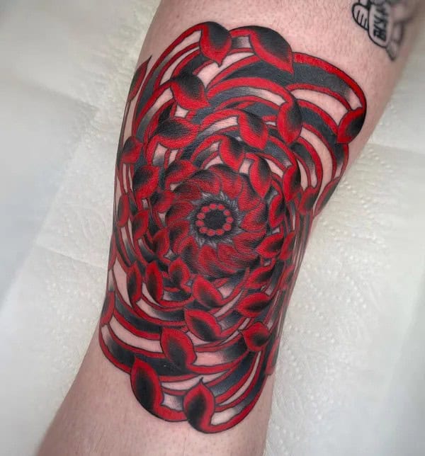 Japanese Knee Tattoo