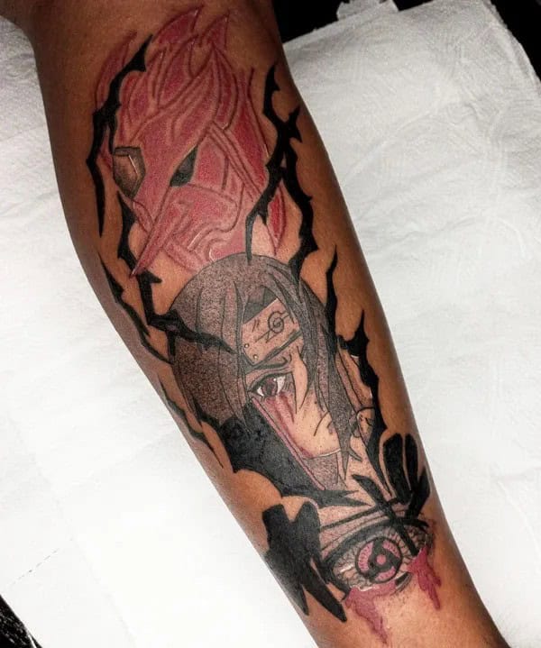 Madara Sharingan Tattoo