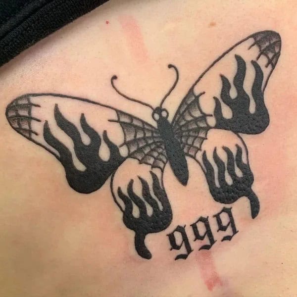 999 and Butterfly Tattoo