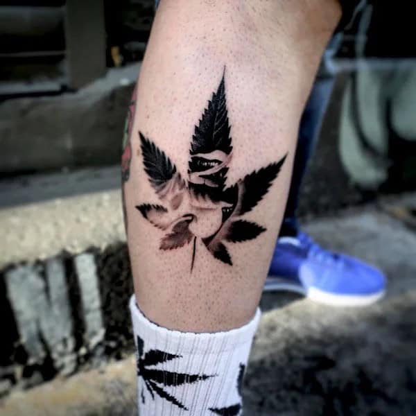 Weed Leaf Tattoo