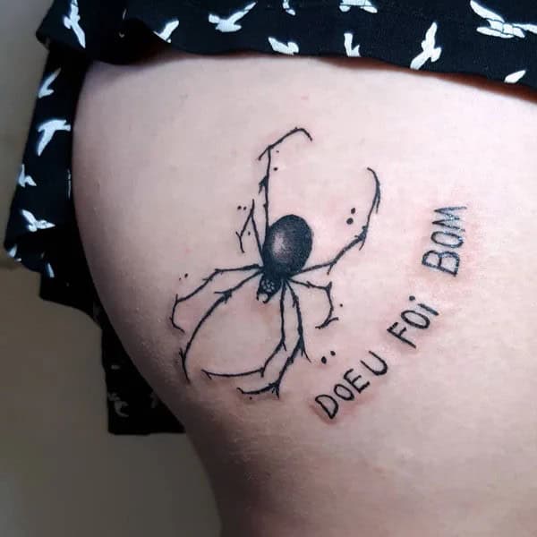 Bite Me Butt Tattoo