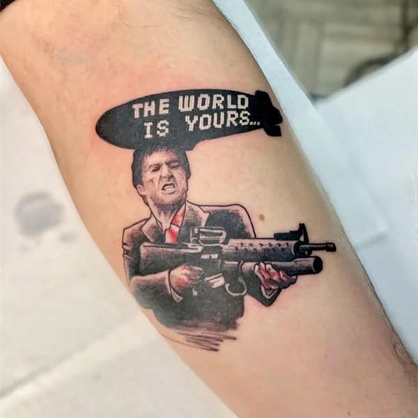 Al Pacino Scarface Tattoo