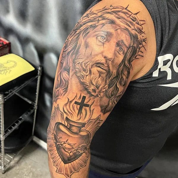 Jesus Sacred Heart Tattoo