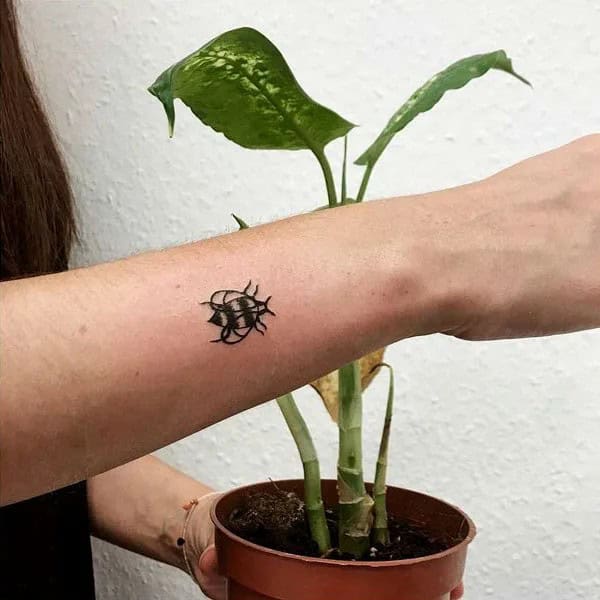 Simple Bee Tattoo