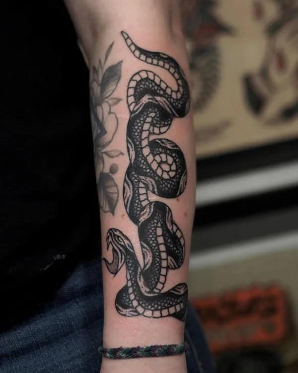 Snake Forearm Tattoo