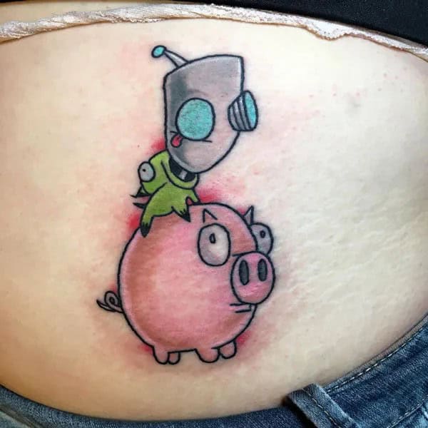 Bite Me Butt Tattoo