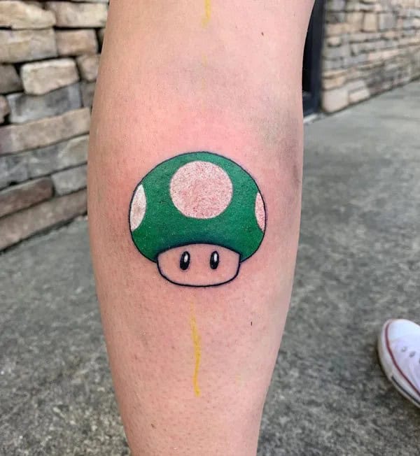 Mario Mushroom Tattoo