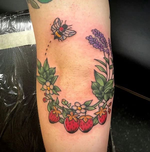 More Designs of Strawberry Tattoos To Check Out This Instant