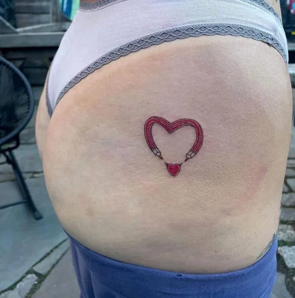 Bite Me Butt Tattoo