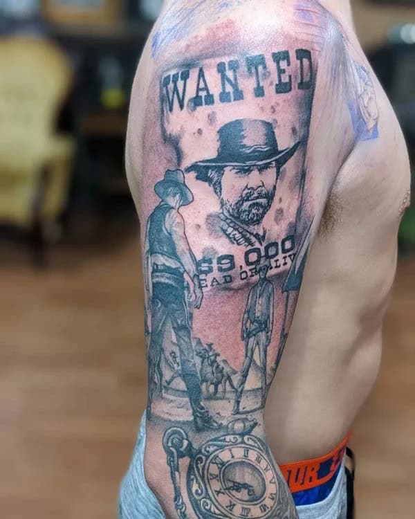 Western Sleeve Tattoo