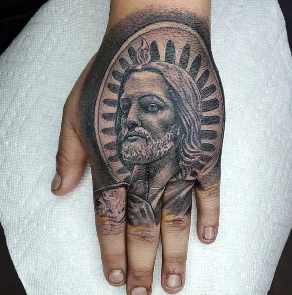 San Judas Flag Tattoo