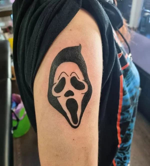 Scream Wrist Tattoo