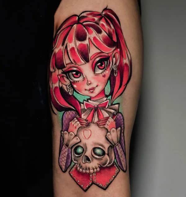 Anime Foot Tattoo