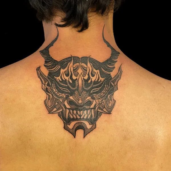 Oni Mask Tattoo