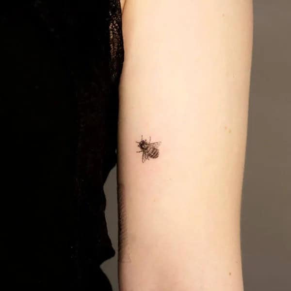 Small Bee Tattoo