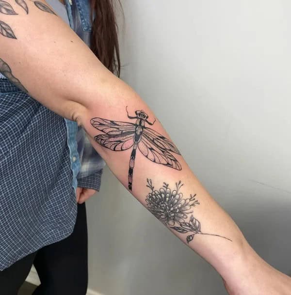 More Sublime Entries Of Dragonfly Tattoos