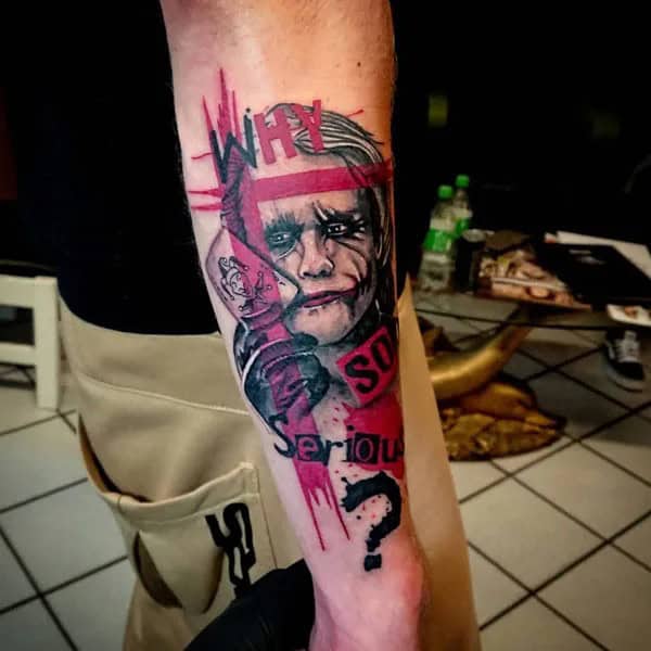 Joker Forearm Tattoo