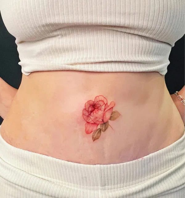 Belly Button Tattoos To Cover Scar