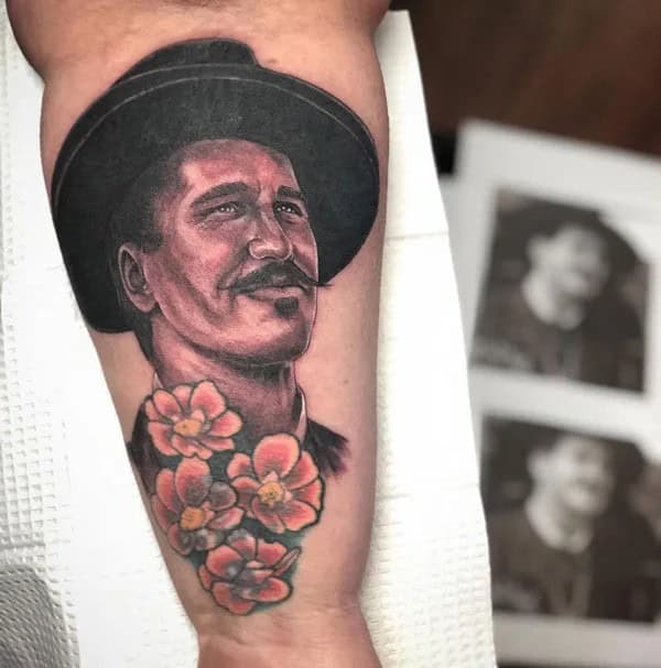 Doc Holliday Chest Tattoo