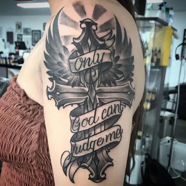 More Unique “Only God Can Judge Me” Tattoos To Take Inspiration From