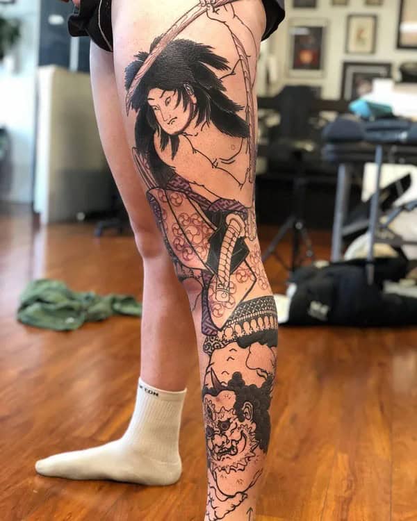 Anime Foot Tattoo