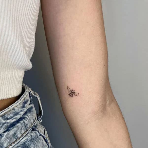 Small Bee Tattoo