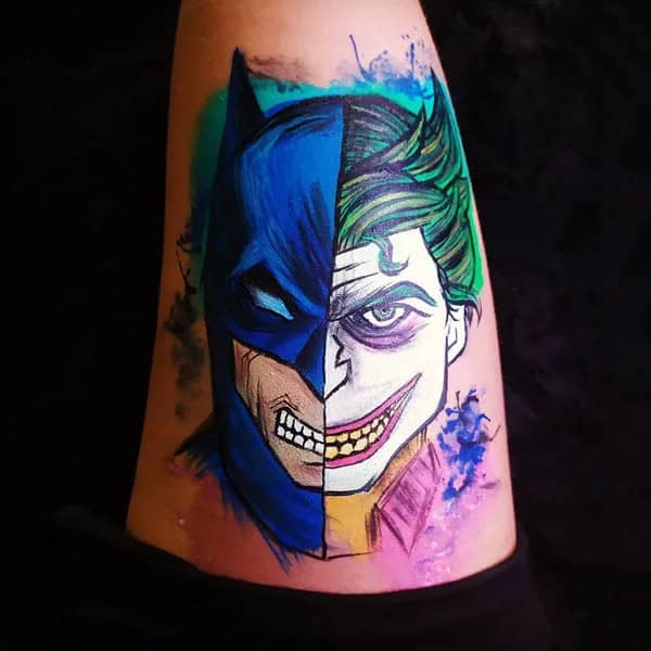 “Good vs. Evil” Batman Tattoo