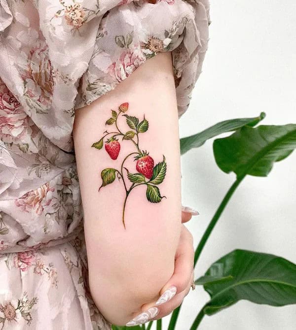 More Designs of Strawberry Tattoos To Check Out This Instant