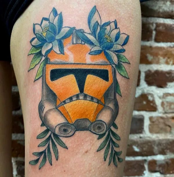 Star Wars Helmet Tattoo