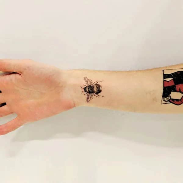 Bee Wrist Tattoo