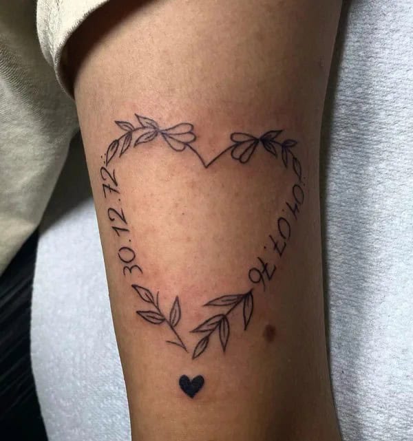 Heart Vine Tattoo