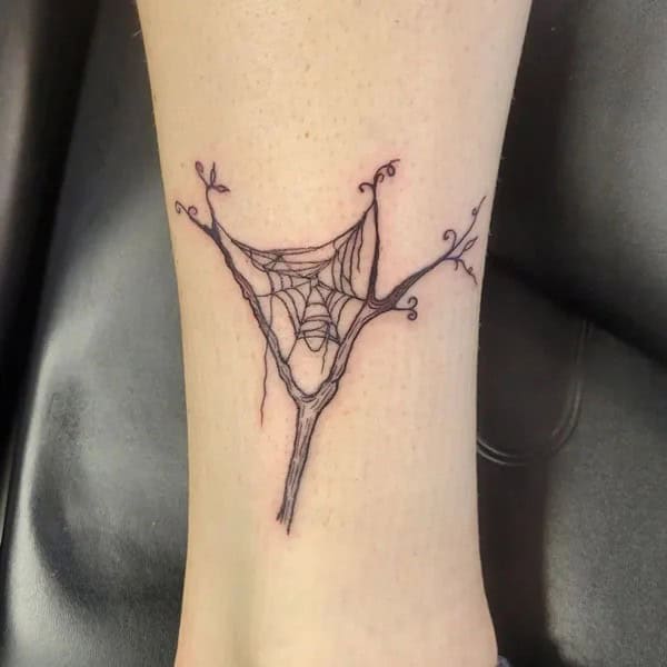 Spider Web Prison Tattoo