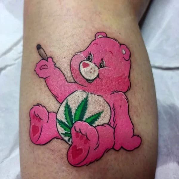 Weed Cartoon Tattoo