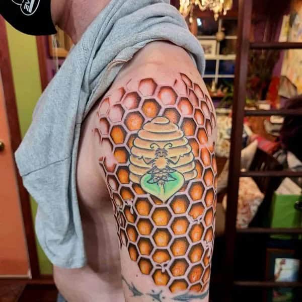 Bee Sleeve Tattoo