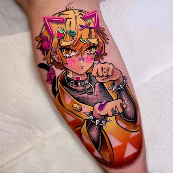 Anime Foot Tattoo