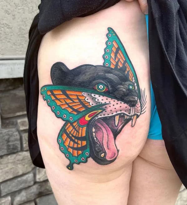 Bite Me Butt Tattoo