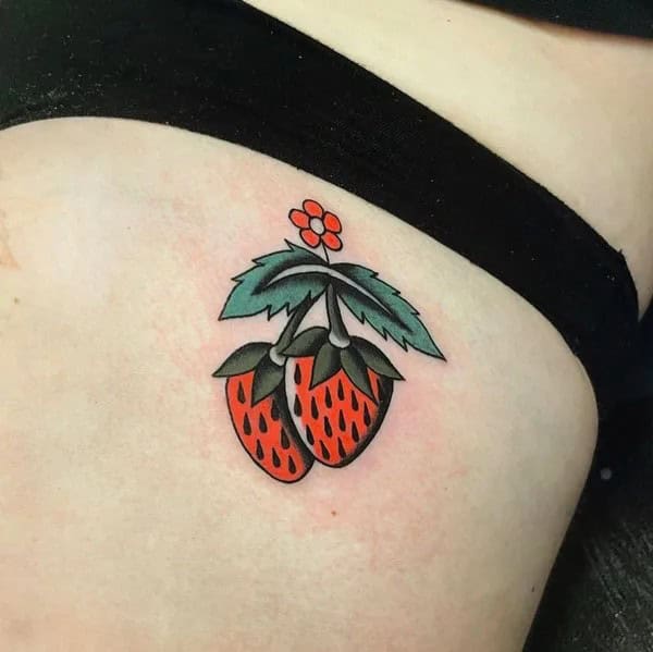 More Designs of Strawberry Tattoos To Check Out This Instant