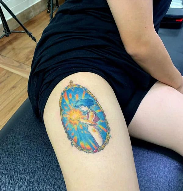 Sleeve Howl’s Moving Castle Tattoo