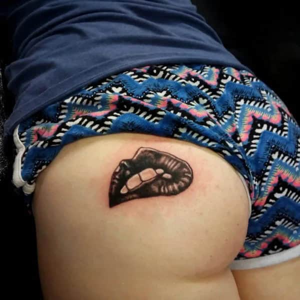 Bite Me Butt Tattoo