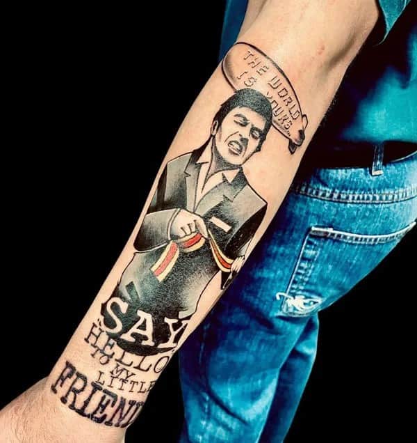 Al Pacino Scarface Tattoo