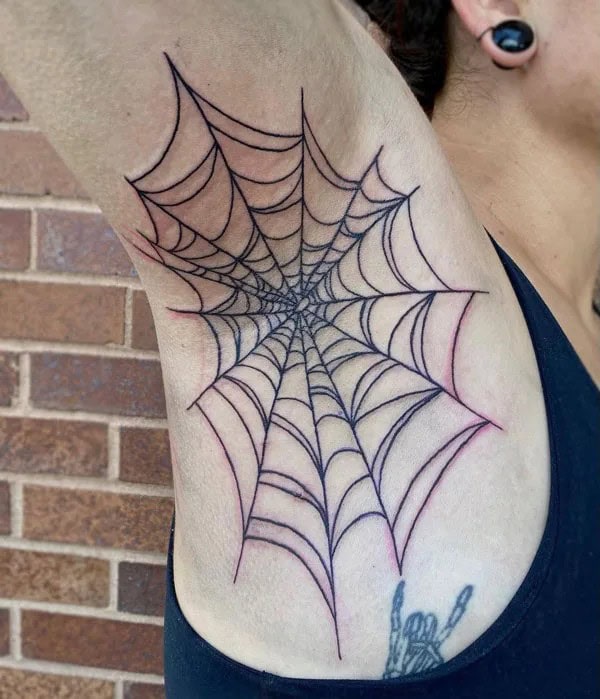 Spider Web Prison Tattoo