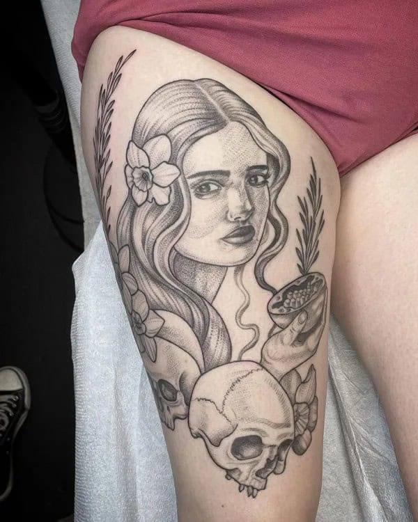 Explore More Engaging  Designs Of Persephone Tattoo