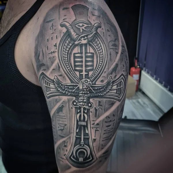 Ankh Cross Tattoo