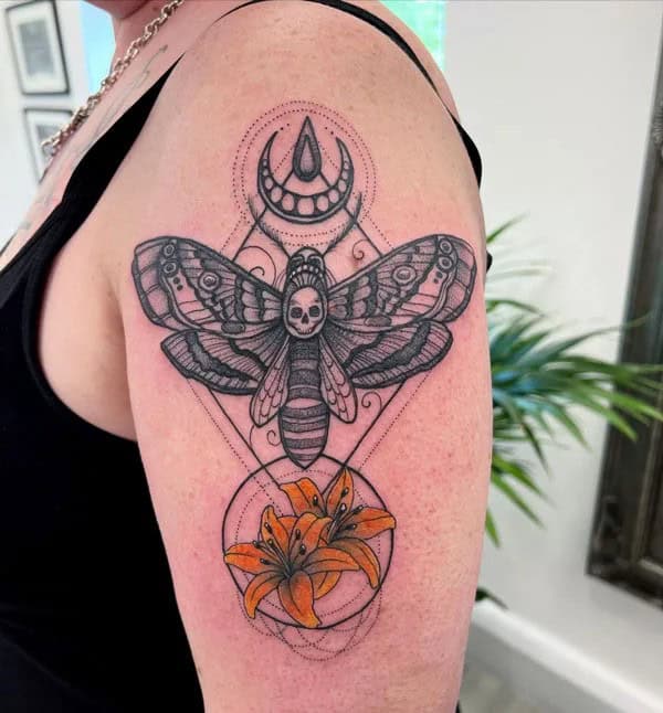 More Death Moth Tattoos That Can’t Be Ignored!