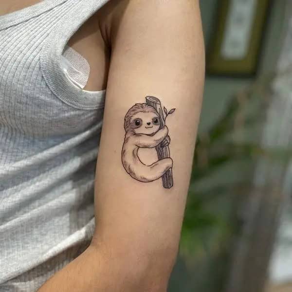 Small Sloth Tattoo