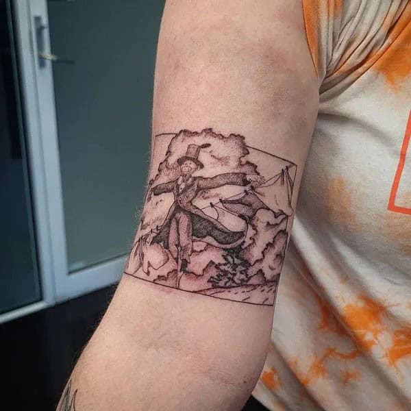 Sleeve Howl’s Moving Castle Tattoo