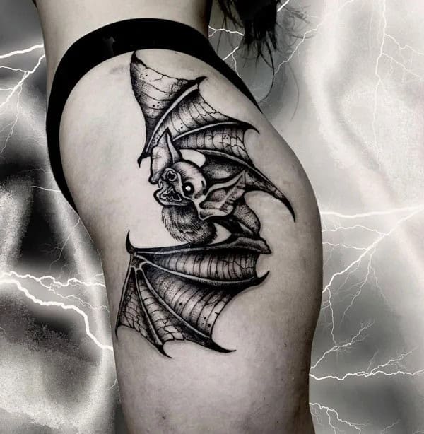 Bat Tattoo On Hand