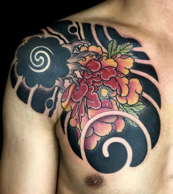 Peony Japanese Tattoo