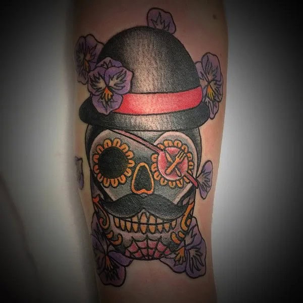 Traditional Sugar Skull Tattoo