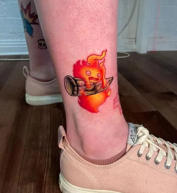 Calcifer Howl’s Moving Castle Tattoo